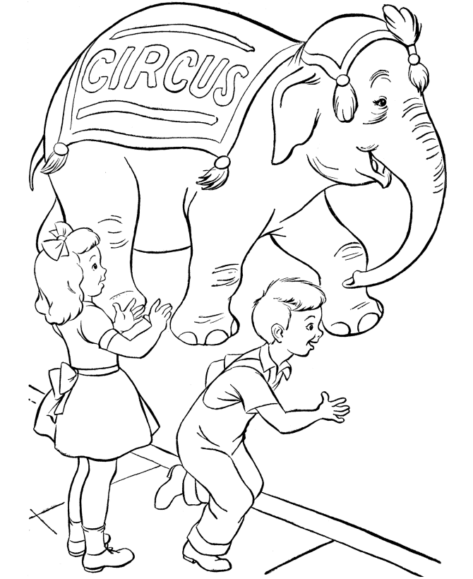 Desenho de Circo para colorir e imprimir: número 16
