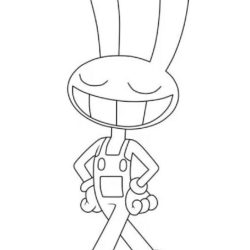 Desenho de Circo Digital para colorir e imprimir: número 3