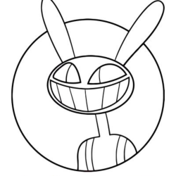 Desenho de Circo Digital para colorir e imprimir: número 5
