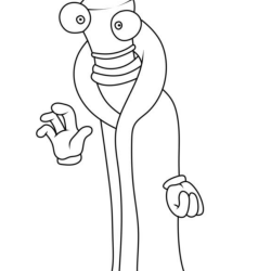 Desenho de Circo Digital para colorir e imprimir: número 12