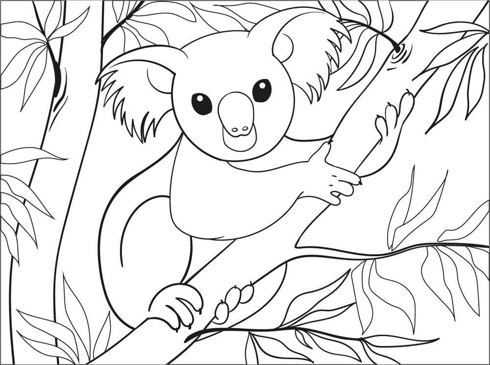 Desenho de Coalas para colorir e imprimir: número 3