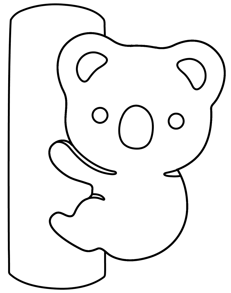 Desenho de Coalas para colorir e imprimir: número 5
