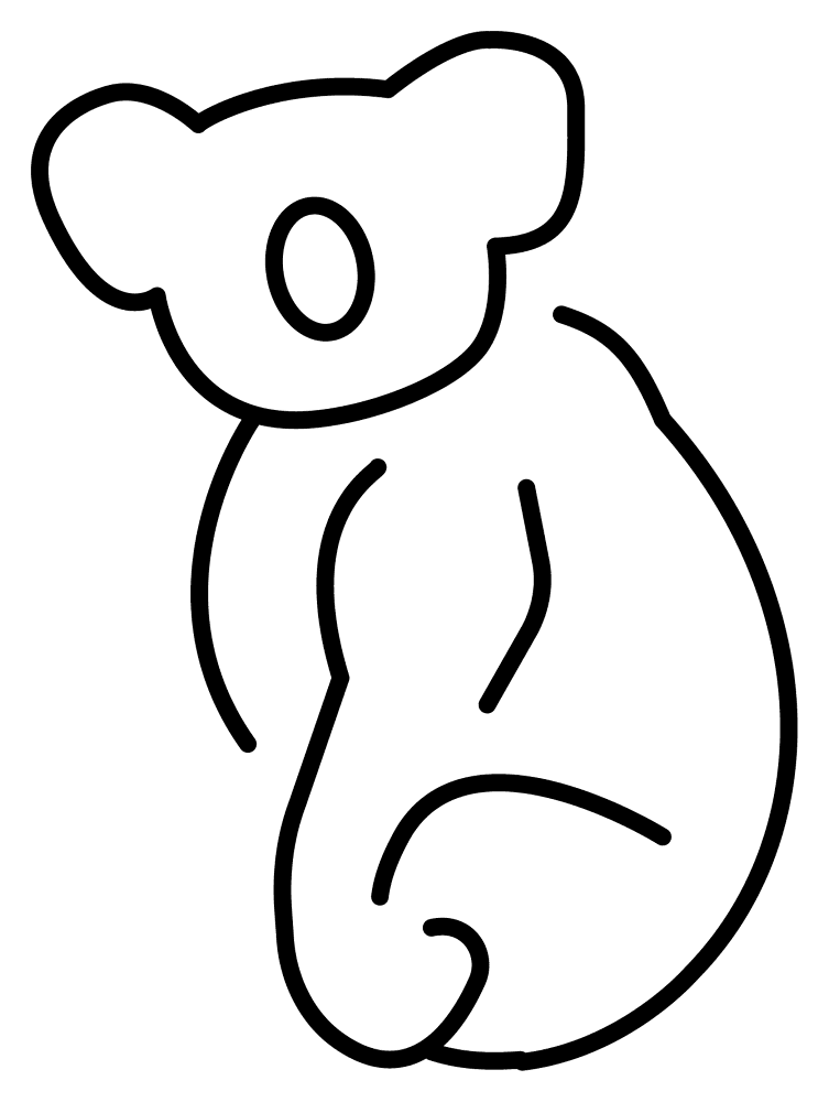 Desenho de Coalas para colorir e imprimir: número 6