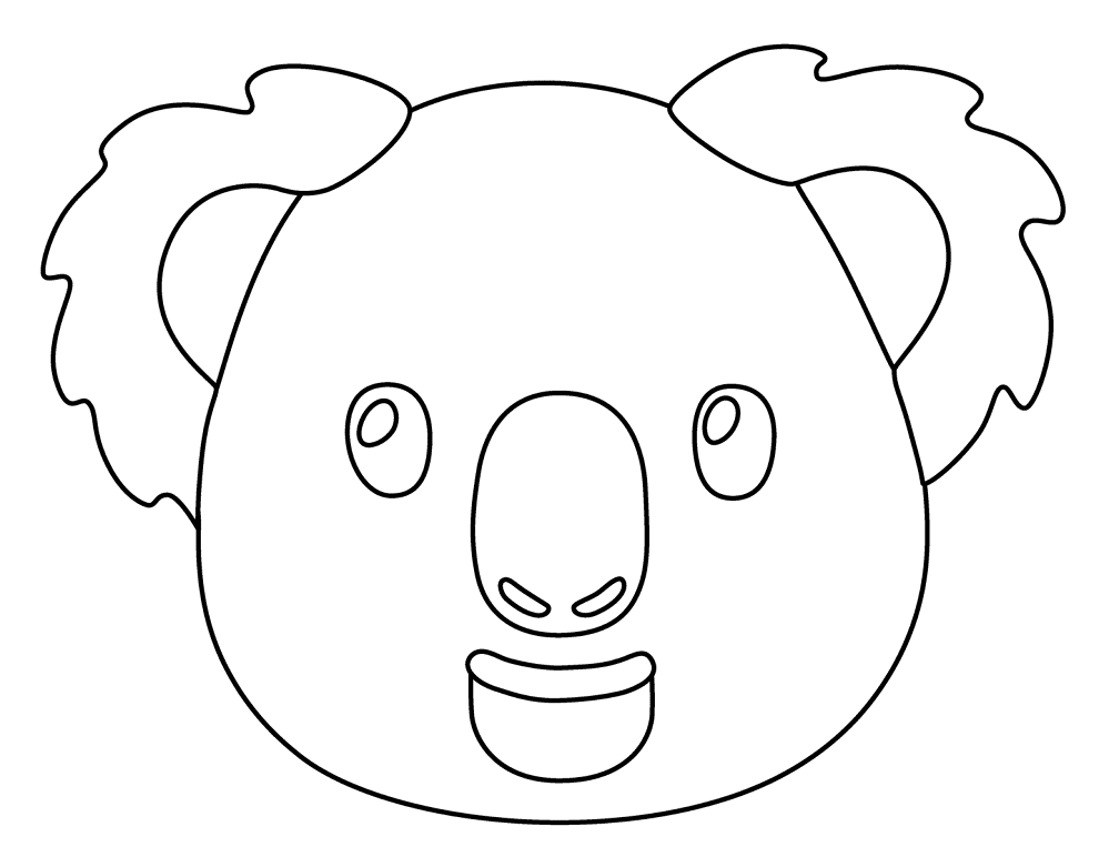 Desenho de Coalas para colorir e imprimir: número 8