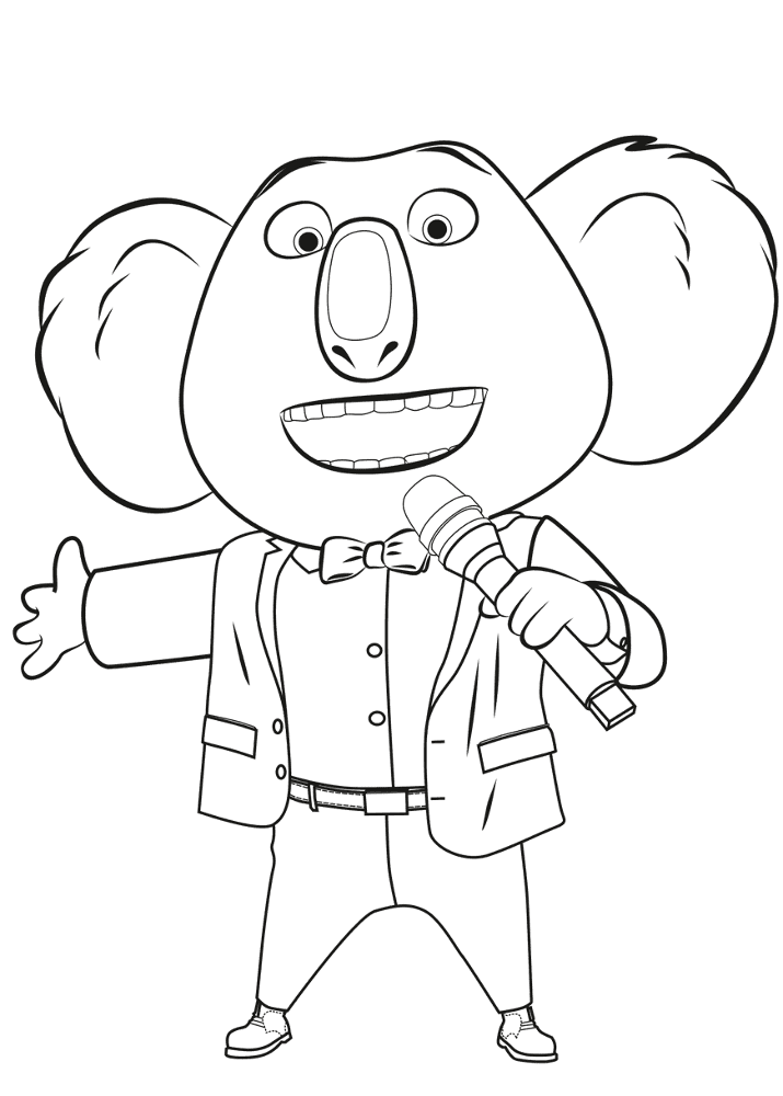 Desenho de Coalas para colorir e imprimir: número 24