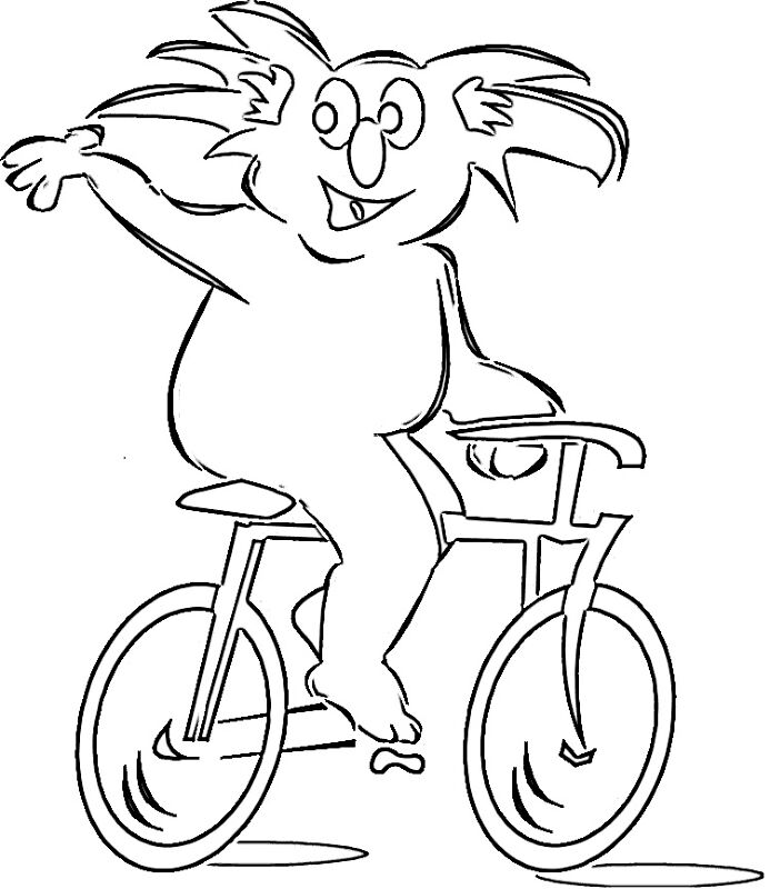Desenho de Coalas para colorir