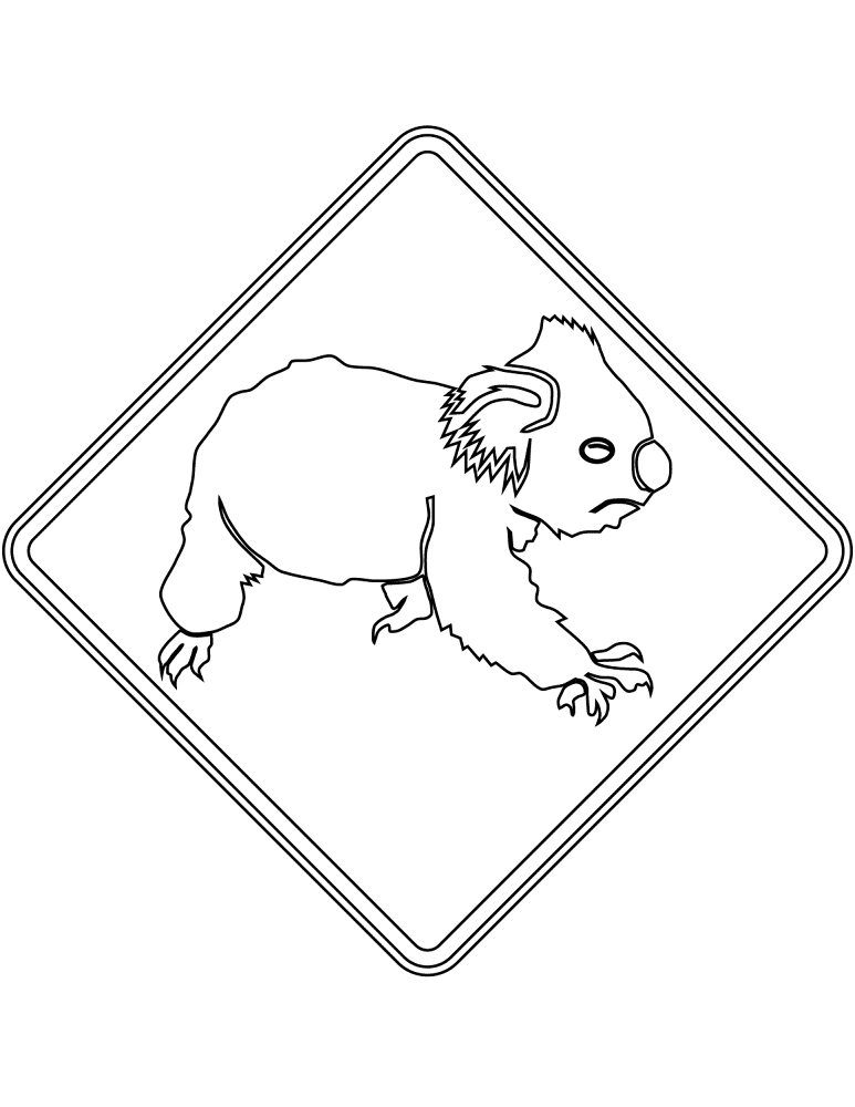 Desenho de Coalas para colorir