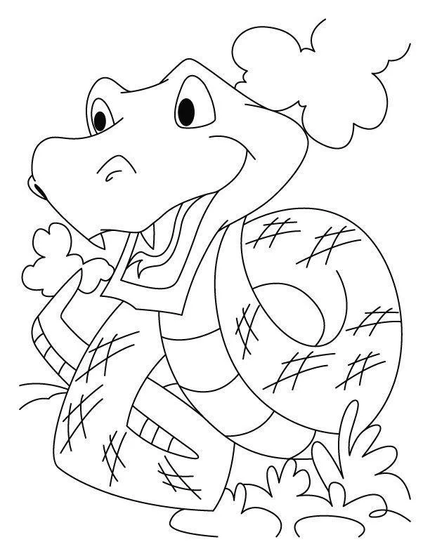 Desenho de Cobras para colorir e imprimir: número 36