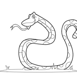 Desenho de Cobras para colorir e imprimir: número 42