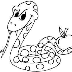 Desenho de Cobras para colorir e imprimir: número 43