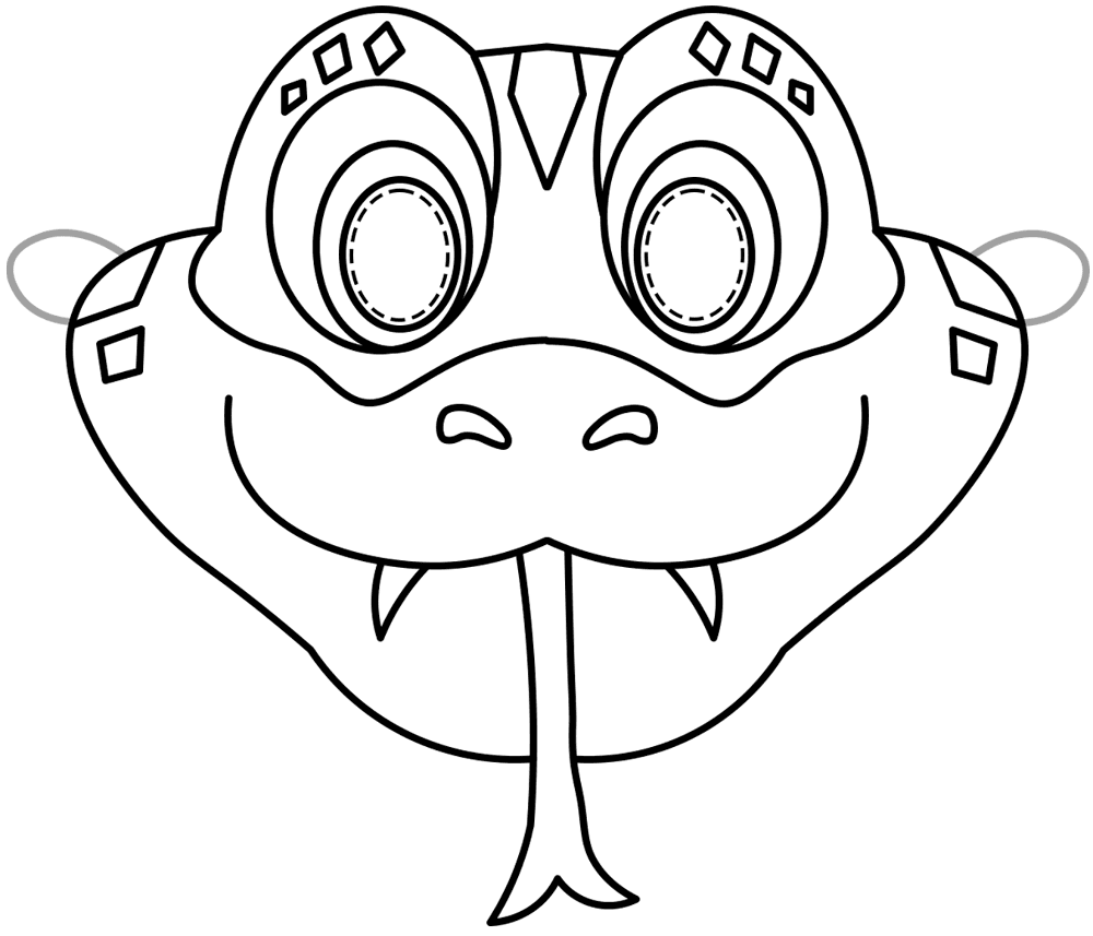 Desenho de Cobras para colorir