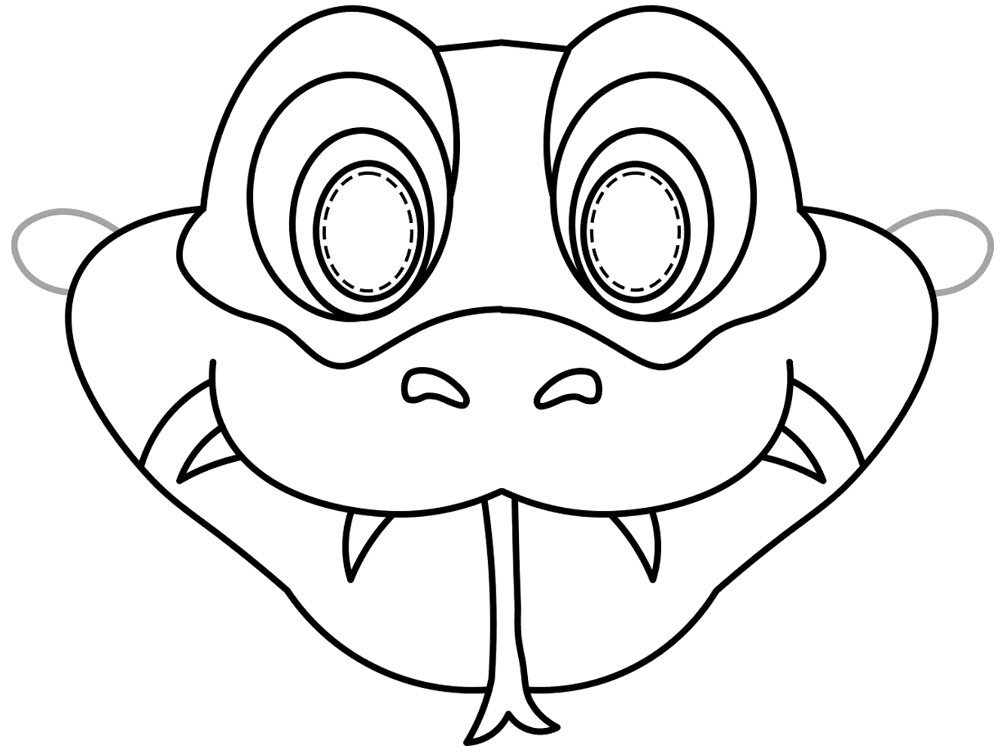 Desenho de Cobras para colorir