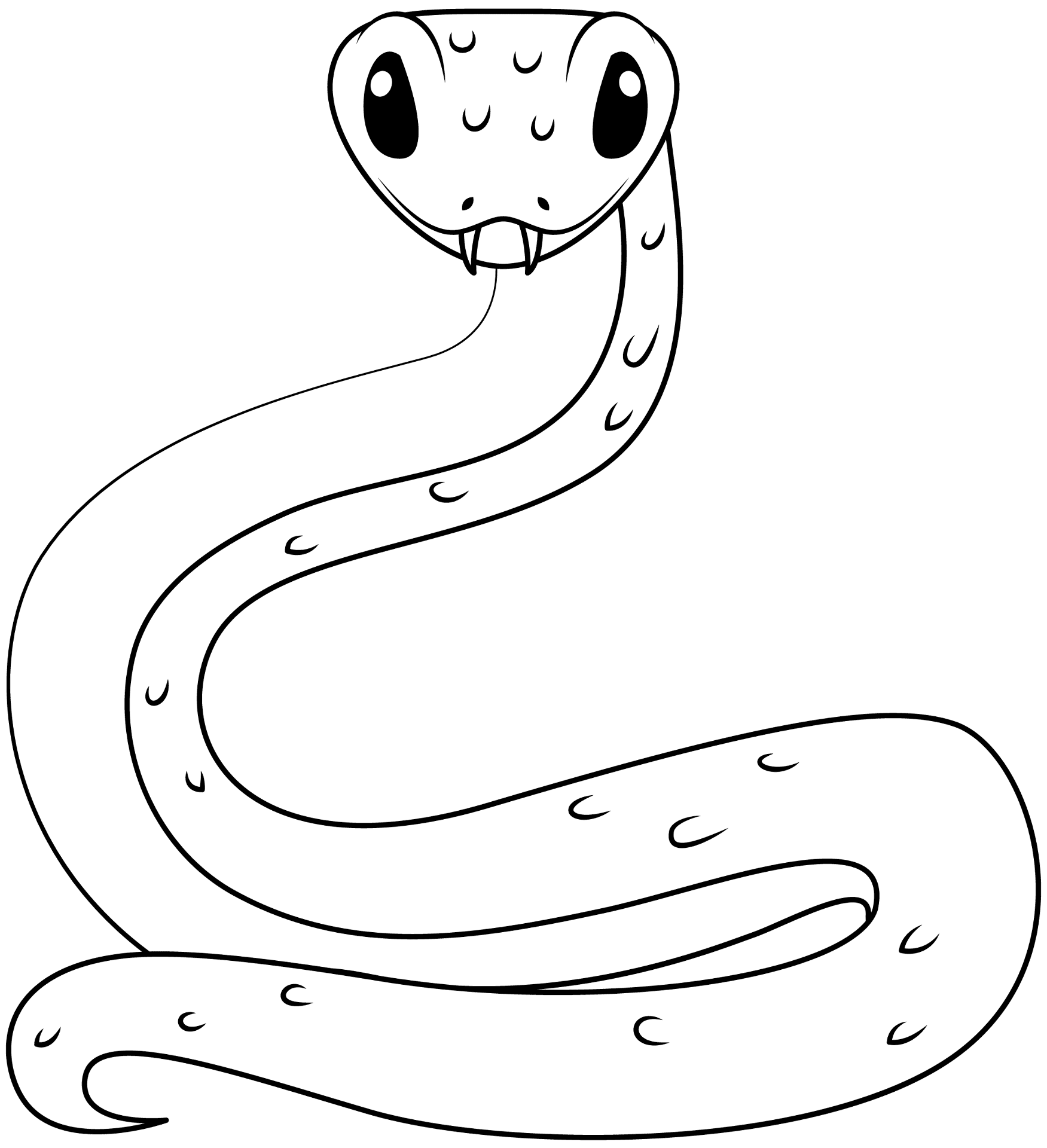 Desenho de Cobras para colorir