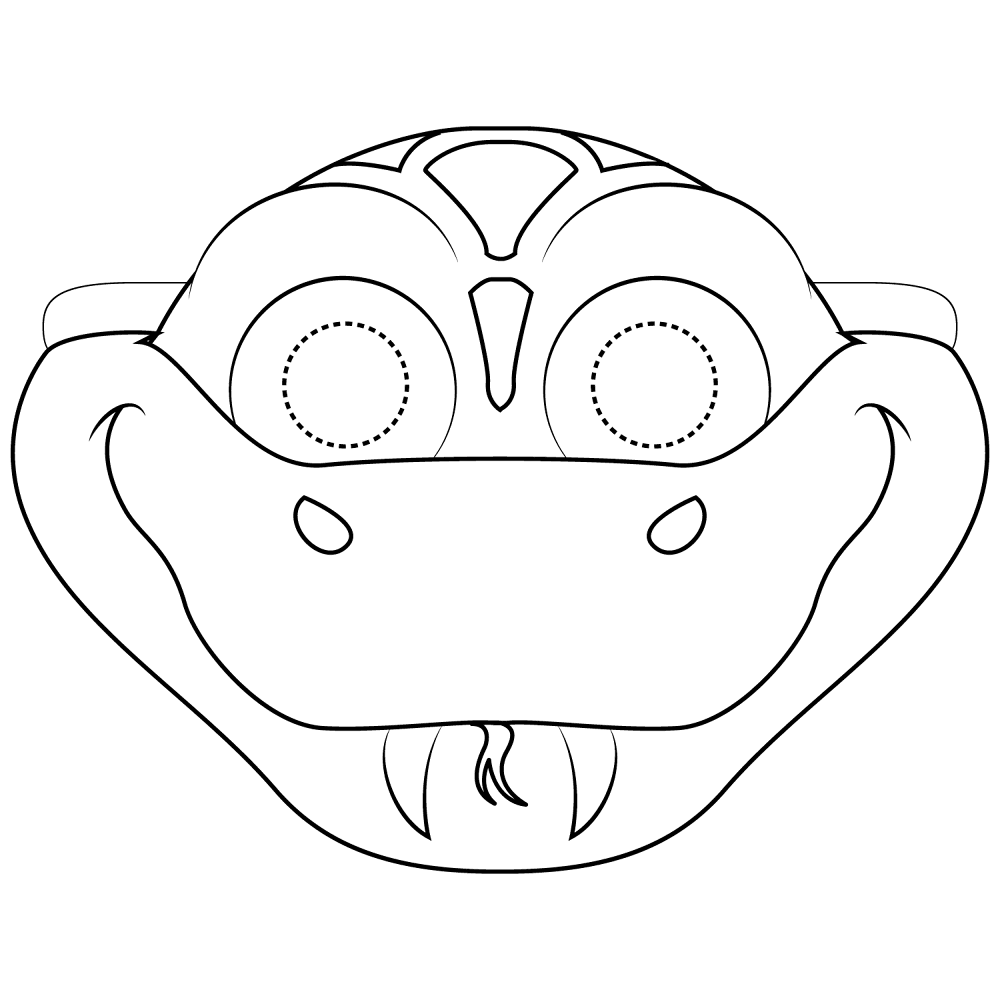 Desenho de Cobras para colorir