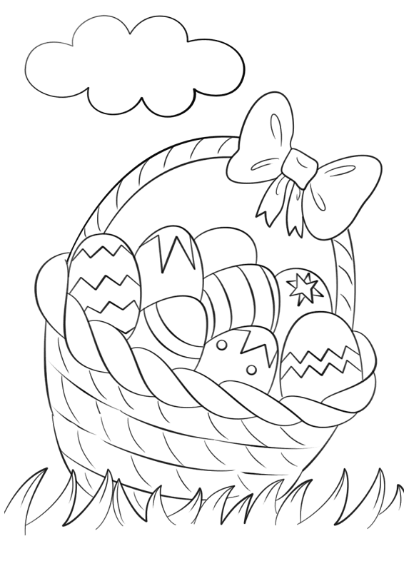 Desenho de Coelho Da Páscoa para colorir e imprimir: número 3
