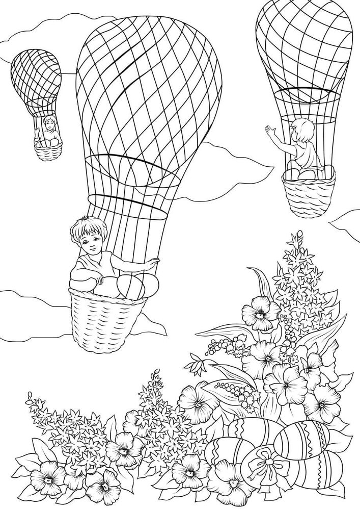 Desenho de Coelho Da Páscoa para colorir e imprimir: número 4