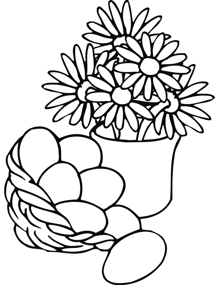 Desenho de Coelho Da Páscoa para colorir e imprimir: número 13