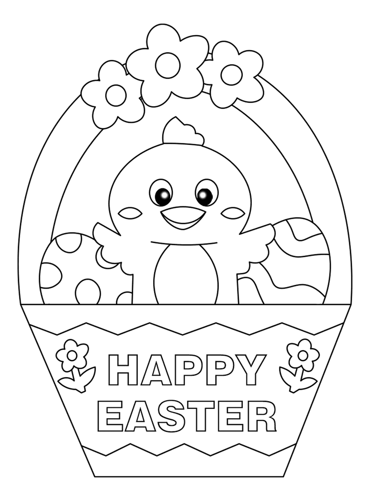 Desenho de Coelho Da Páscoa para colorir e imprimir: número 25