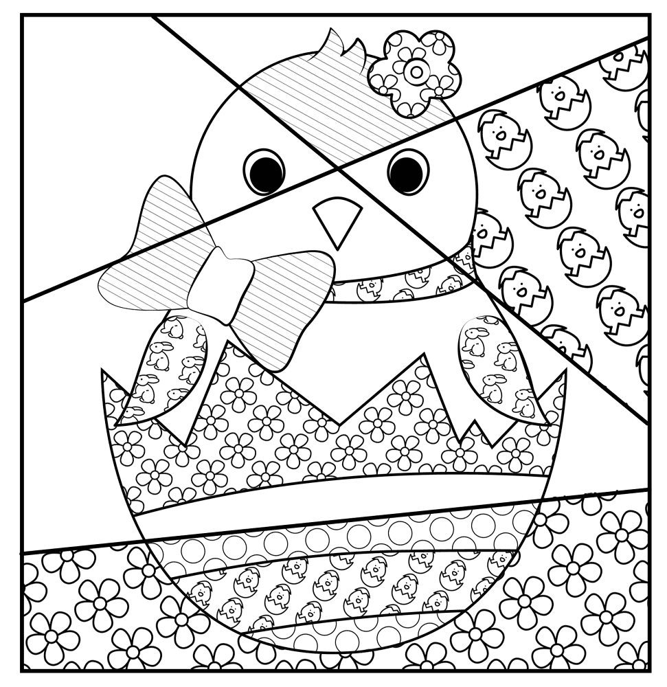 Desenho de Coelho Da Páscoa para colorir e imprimir: número 37