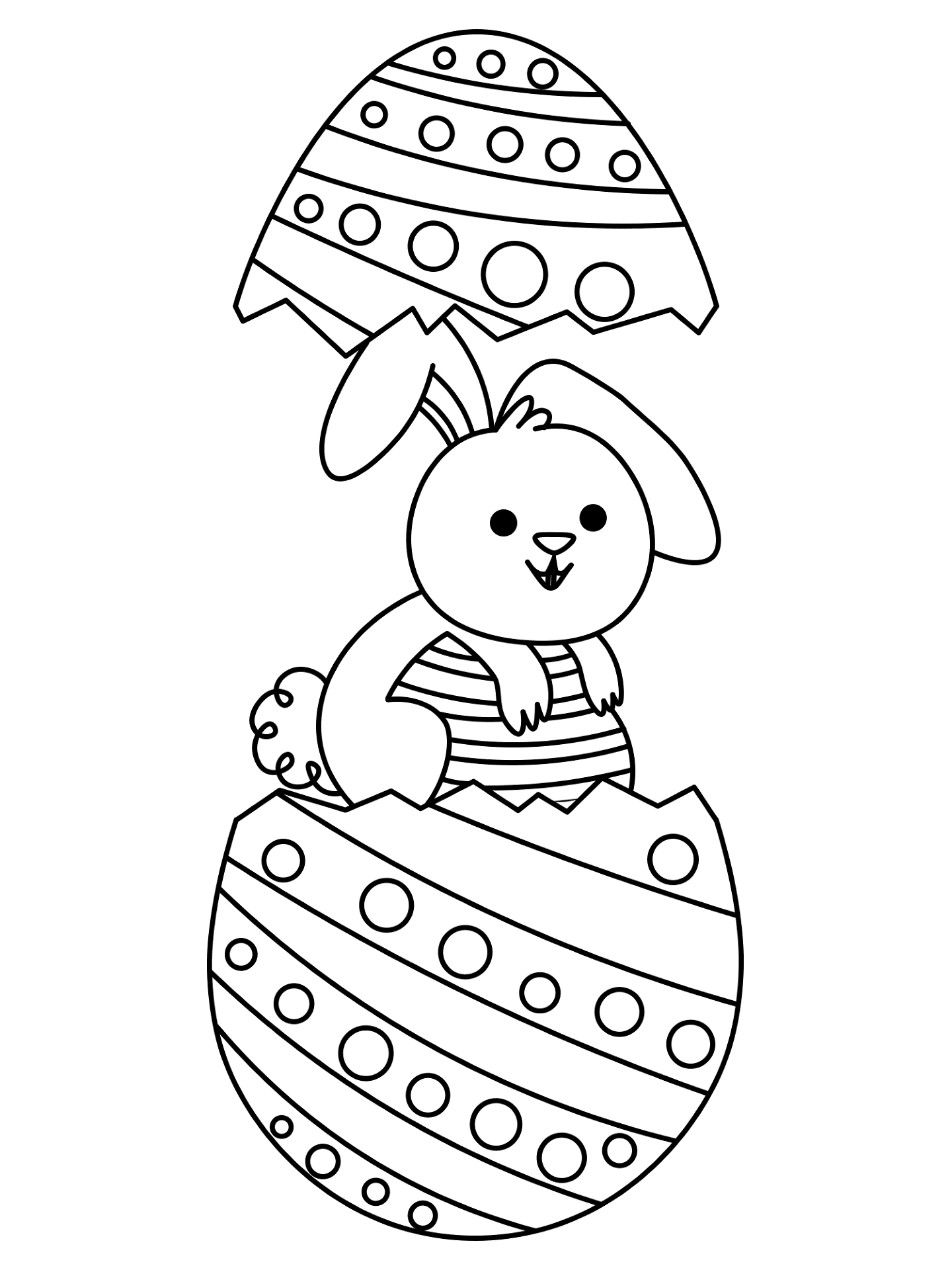 Desenho de Coelho Da Páscoa para colorir e imprimir: número 40