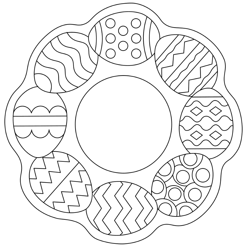 Desenho de Coelho Da Páscoa para colorir