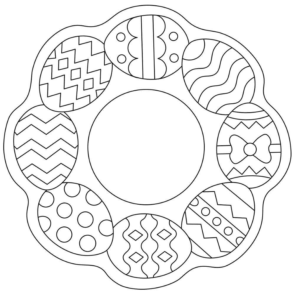 Desenho de Coelho Da Páscoa para colorir