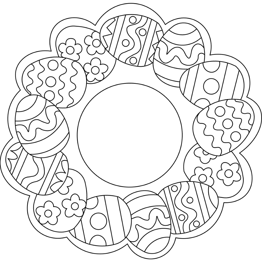 Desenho de Coelho Da Páscoa para colorir