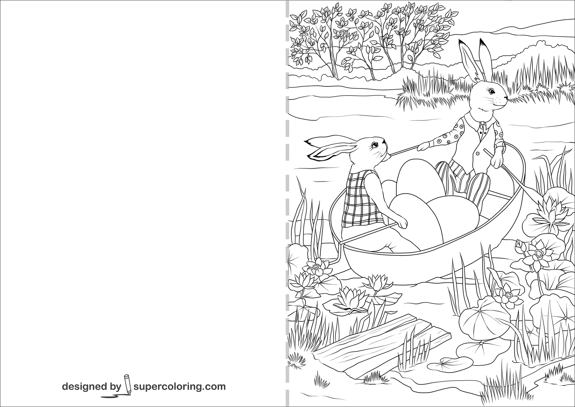 Desenho de Coelho Da Páscoa para colorir
