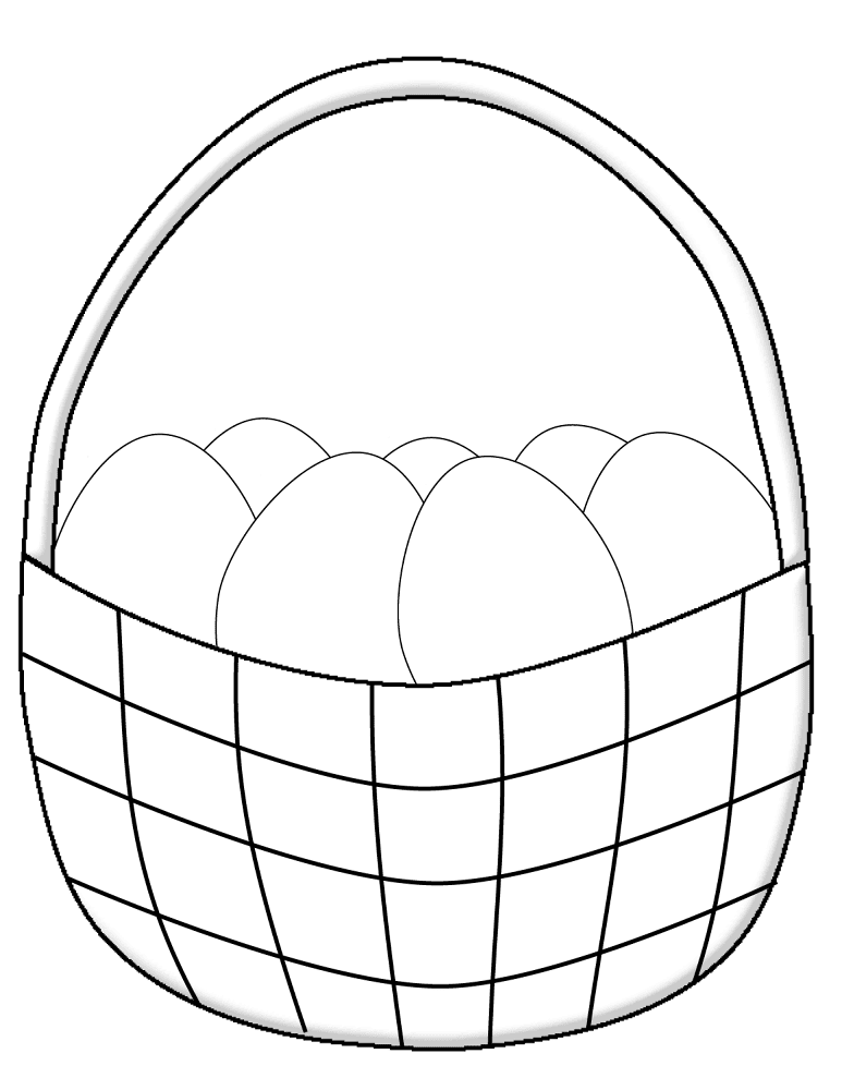Desenho de Coelho Da Páscoa para colorir
