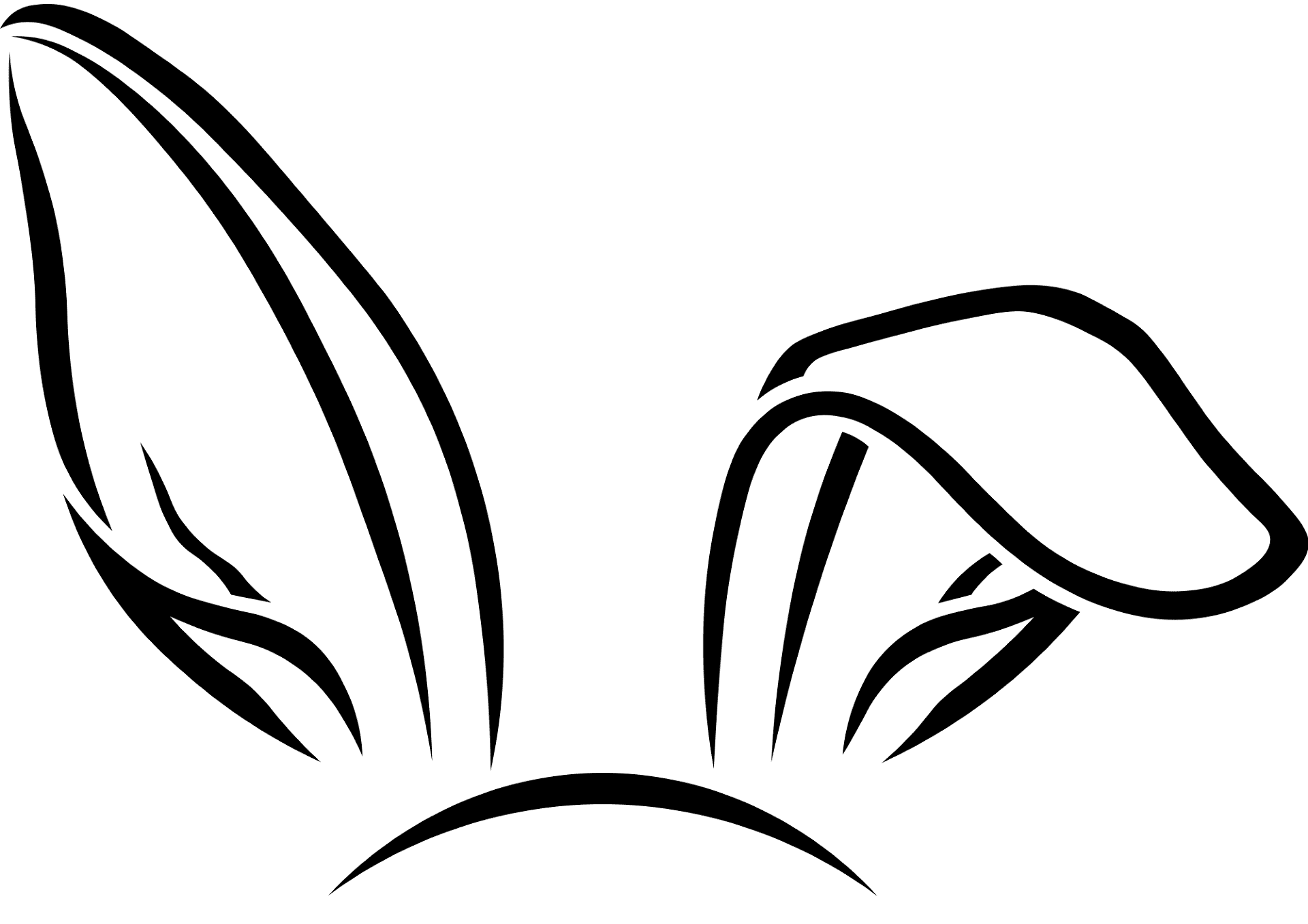 Desenho de Coelhos para colorir e imprimir: número 8