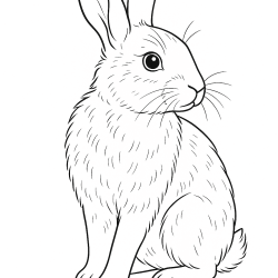 Desenho de Coelhos para colorir e imprimir: número 29