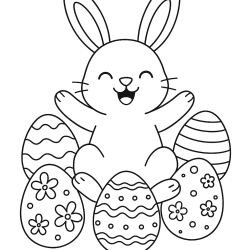 Desenho de Coelhos para colorir e imprimir: número 31