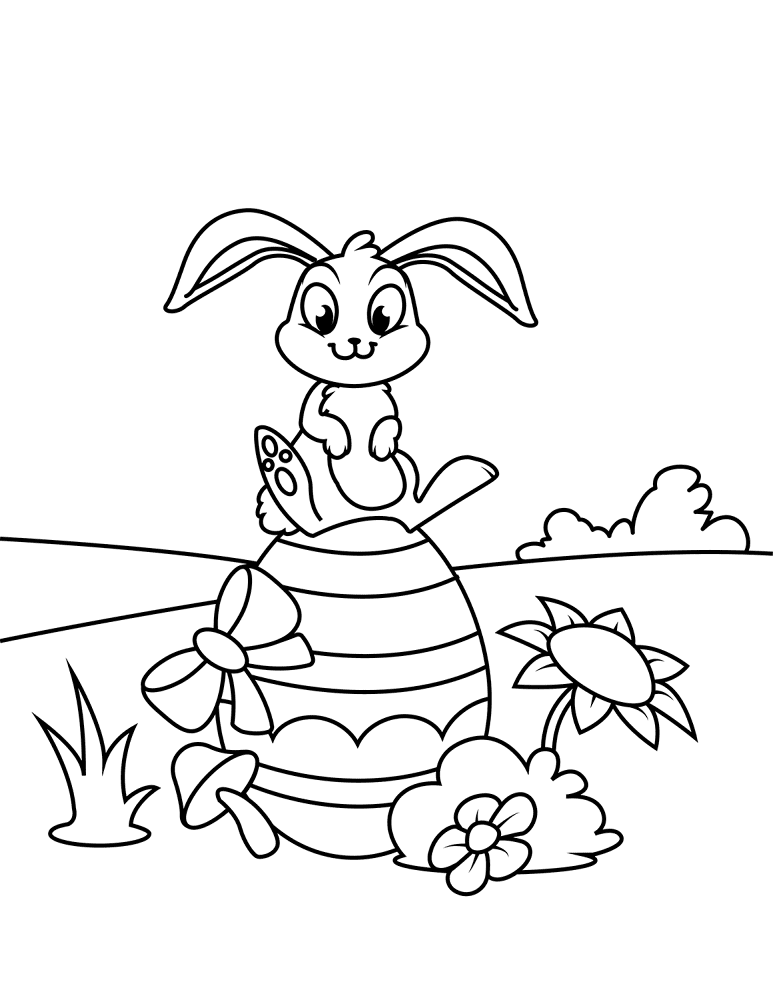 Desenho de Coelhos para colorir e imprimir: número 42