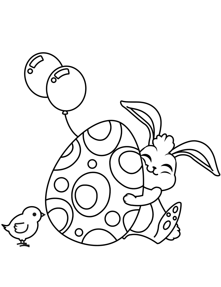 Desenho de Coelhos para colorir
