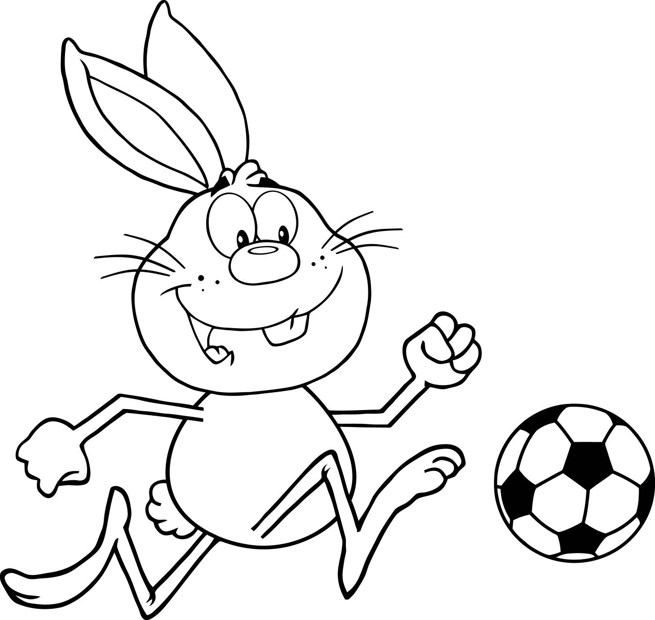 Desenho de Coelhos para colorir