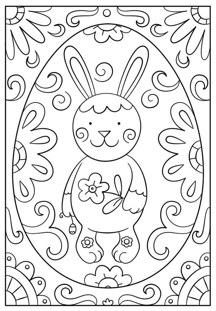 Desenho de Coelhos para colorir