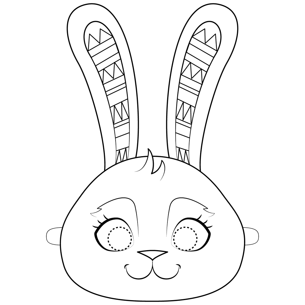 Desenho de Coelhos para colorir