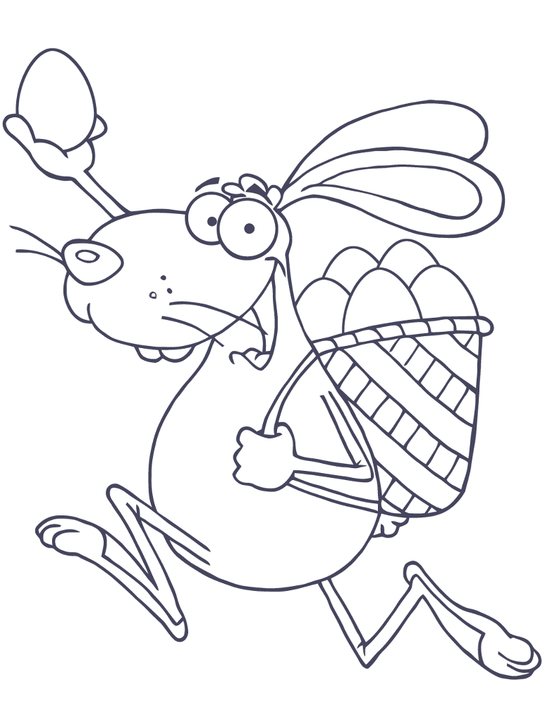 Desenho de Coelhos para colorir