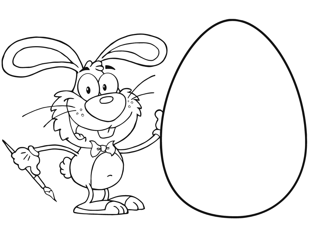 Desenho de Coelhos para colorir