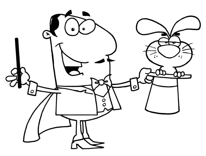 Desenho de Coelhos para colorir