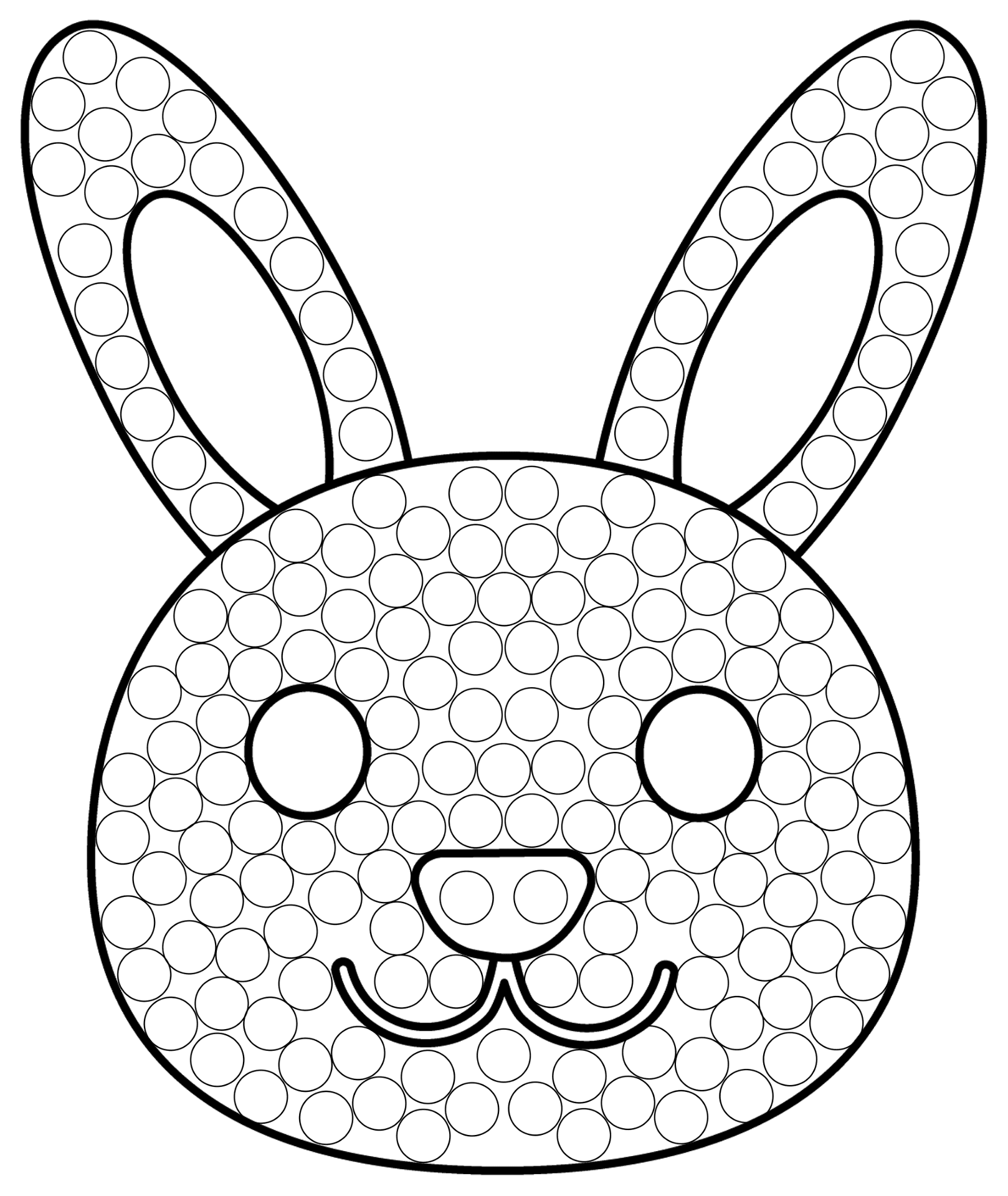 Desenho de Coelhos para colorir