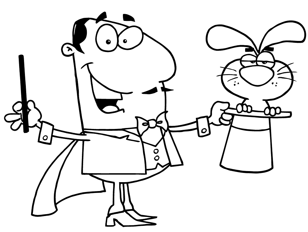 Desenho de Coelhos para colorir