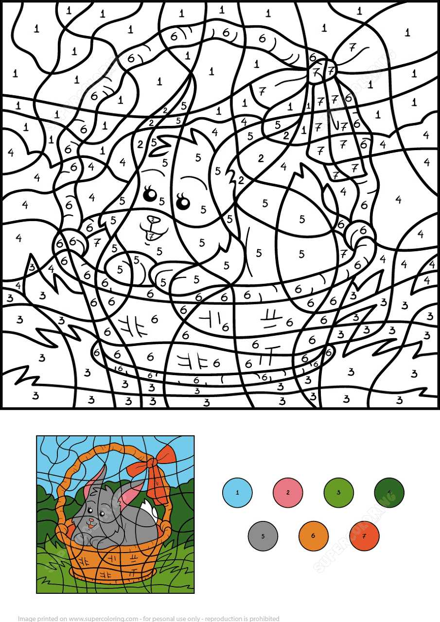 Desenho de Coelhos para colorir