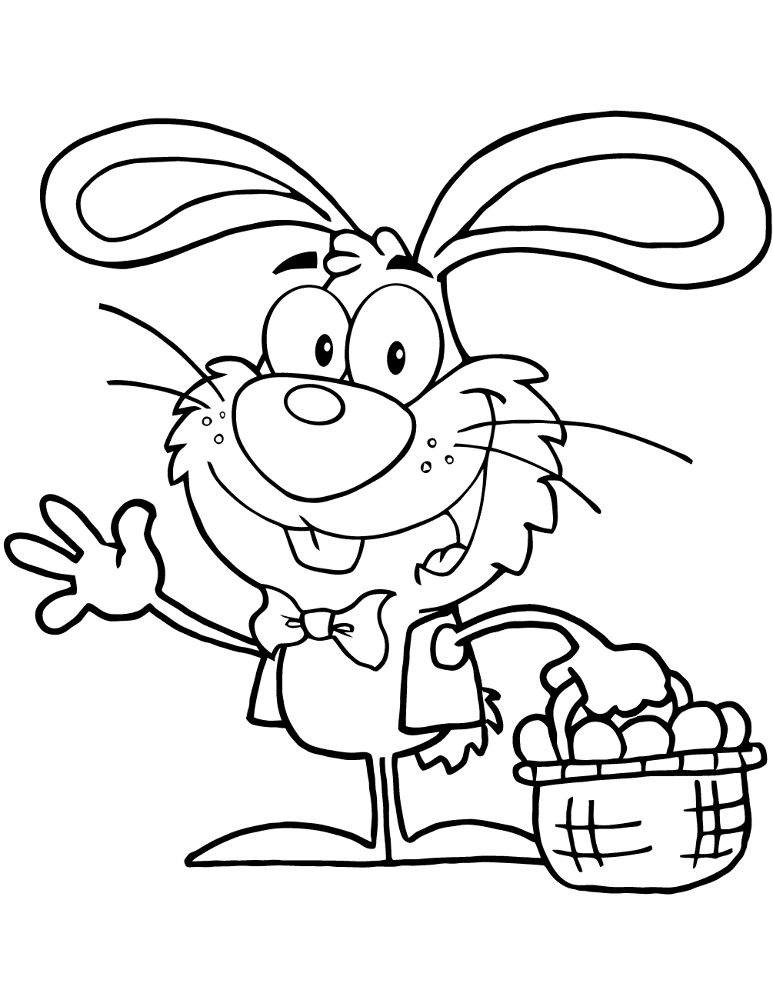 Desenho de Coelhos para colorir