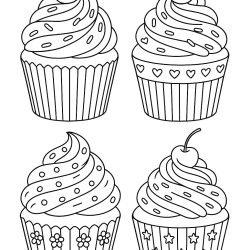 Desenho de Comida para colorir e imprimir: número 12
