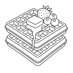 Desenho de Comida para colorir e imprimir: número 19
