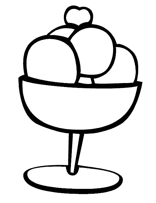 Desenho de Comida para colorir e imprimir: número 22