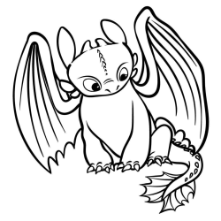 Desenho de Como Treinar Seu Dragao para colorir e imprimir: número 11