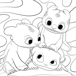 Desenho de Como Treinar Seu Dragao para colorir e imprimir: número 12