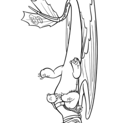 Desenho de Como Treinar Seu Dragao para colorir e imprimir: número 13